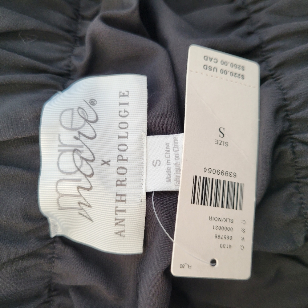 New Anthropologie Mare Tiered Pleated Midi Dress or Skirt Black S - Picture 11 of 11